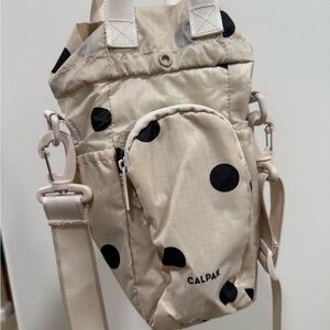 Calpak Beige and Black Polka Dot Water Bag